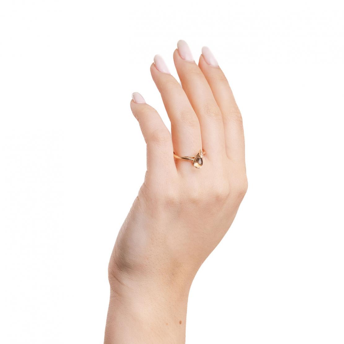 Praziolitový prsteň Decency, ružové zlato