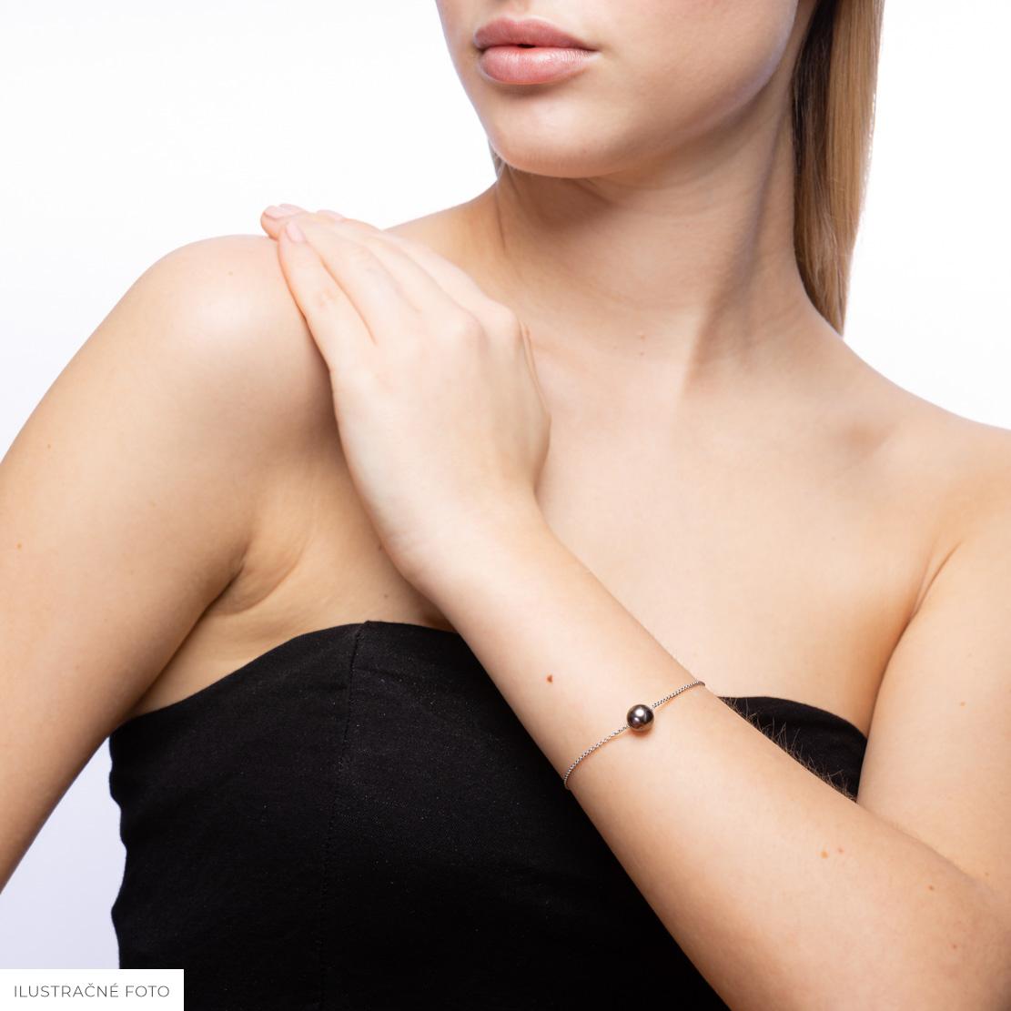 Perlový náramek Aische, žluté zlato