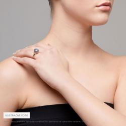 Praziolitový prsten Sunset, růžové zlato