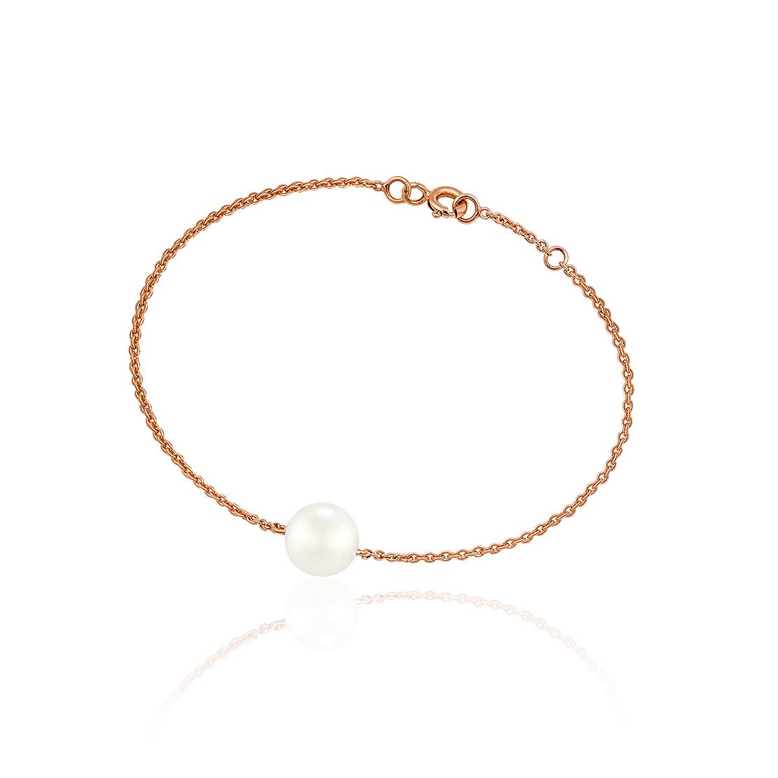 Perlový náramek Aische, růžové zlato