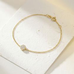 Diamantový náramek Jocelyn, žluté zlato