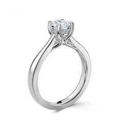 Diamantový zásnubný prsteň Agostina, striebro